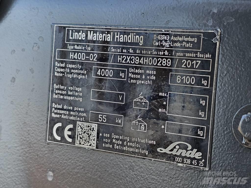 Linde H40D-02 Dyzeliniai krautuvai