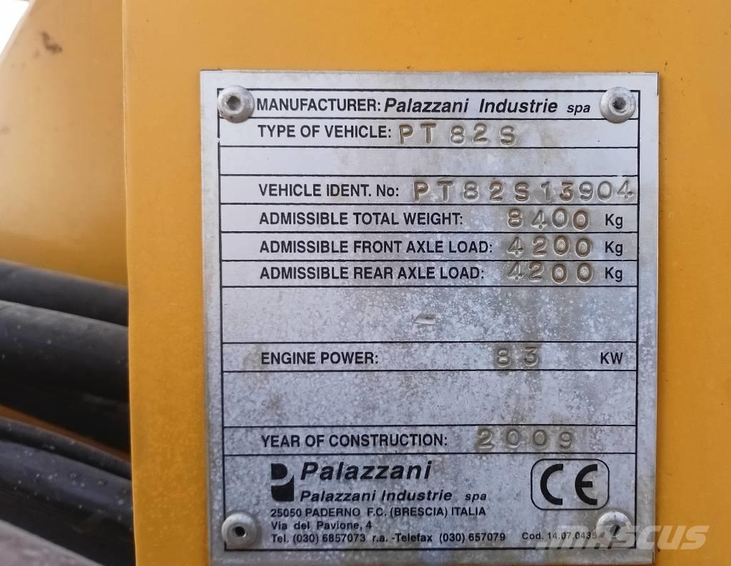 Palazzani PT82 Teleskopiniai ratiniai krautuvai