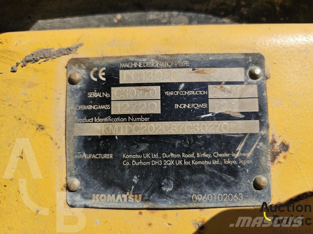 Komatsu PC130-8 Vikšriniai ekskavatoriai