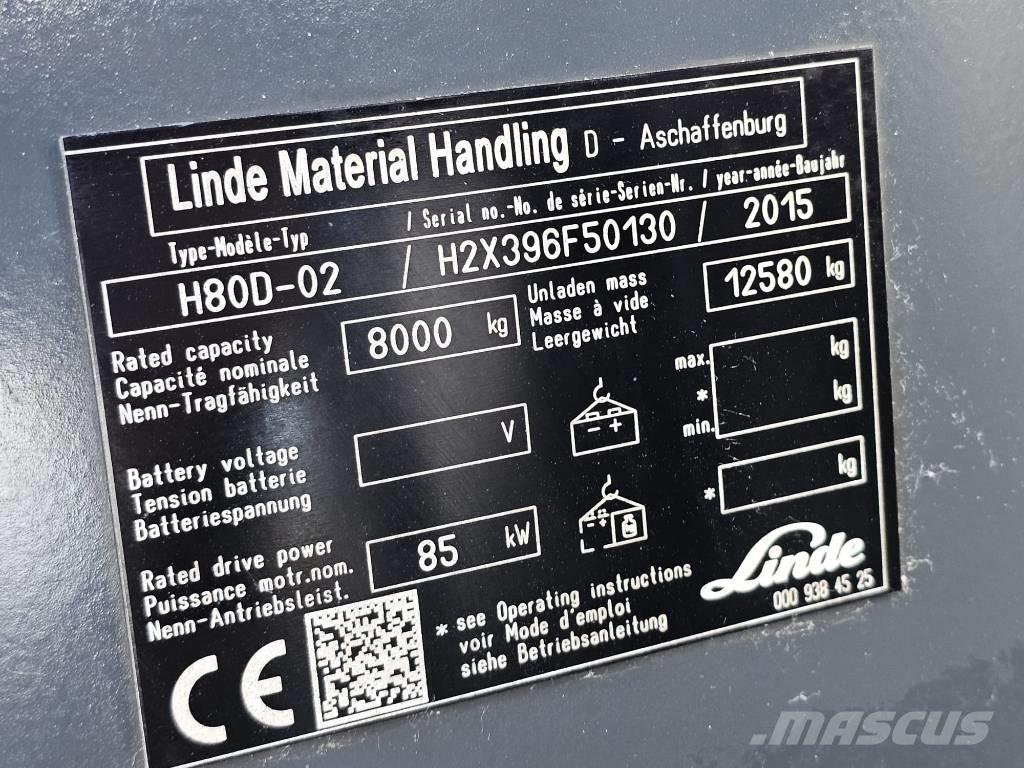 Linde H80D-02 Dyzeliniai krautuvai