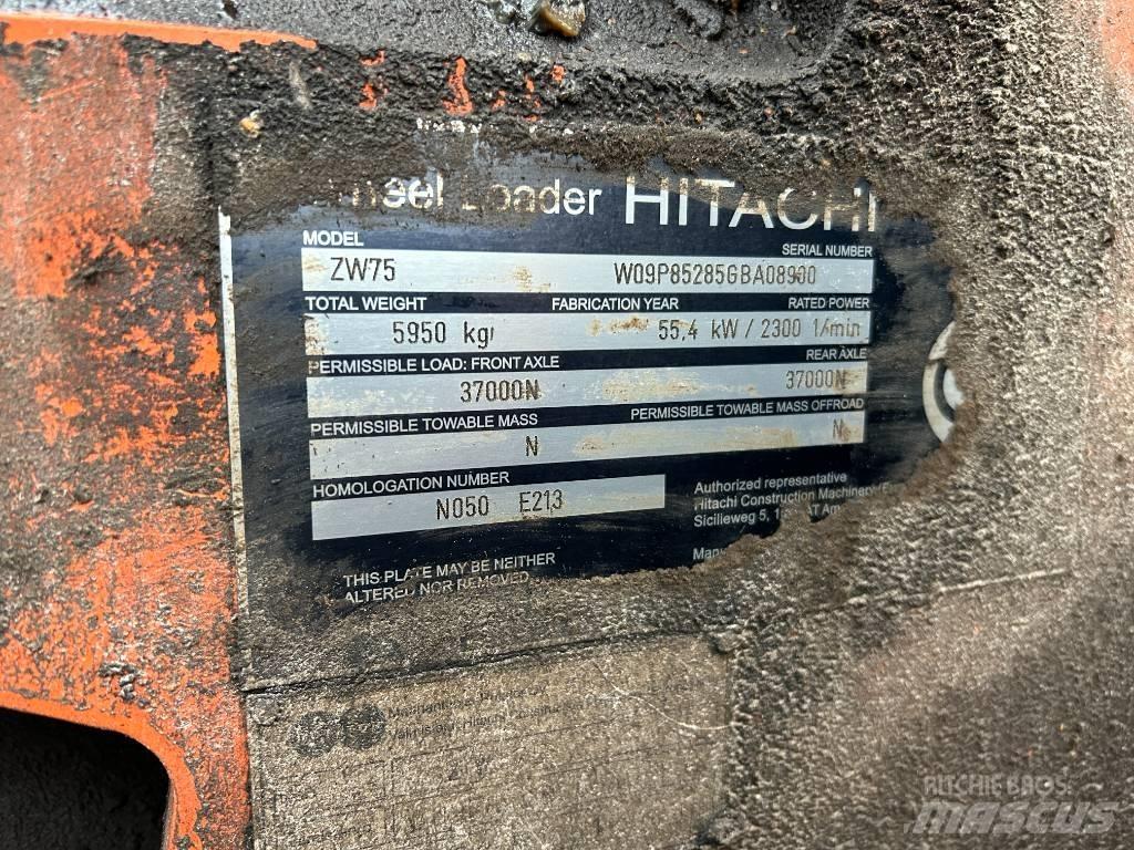 Hitachi ZW 75 Naudoti ratiniai krautuvai