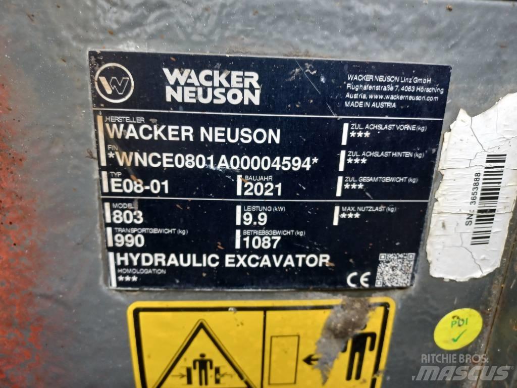 Wacker Neuson 803 Vikšriniai ekskavatoriai