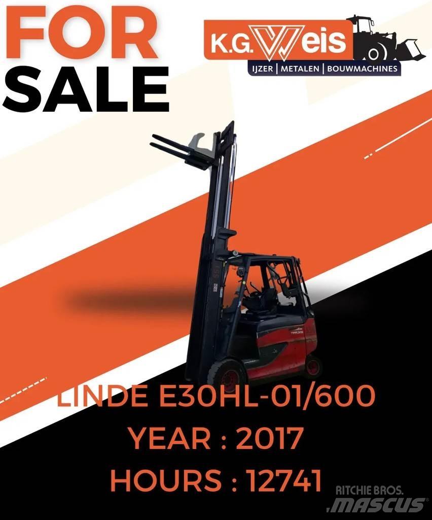 Linde E30HL01-600 Elektriniai šakiniai krautuvai