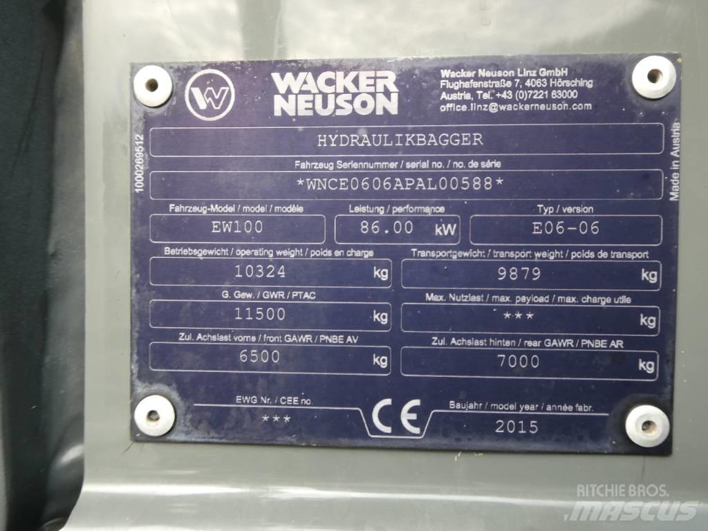 Wacker Neuson EW 100 Ratiniai ekskavatoriai