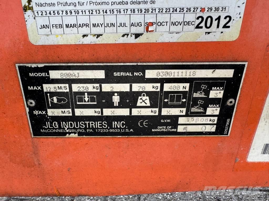 JLG 800 AJ Alkūniniai keltuvai