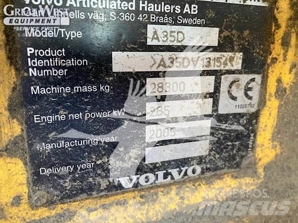 Volvo A35D Karjeriniai savivarčiai