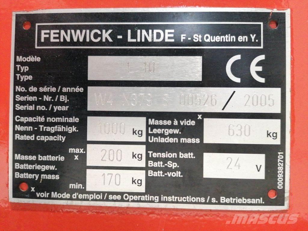 Linde L10 Rankiniai vėžimėliai