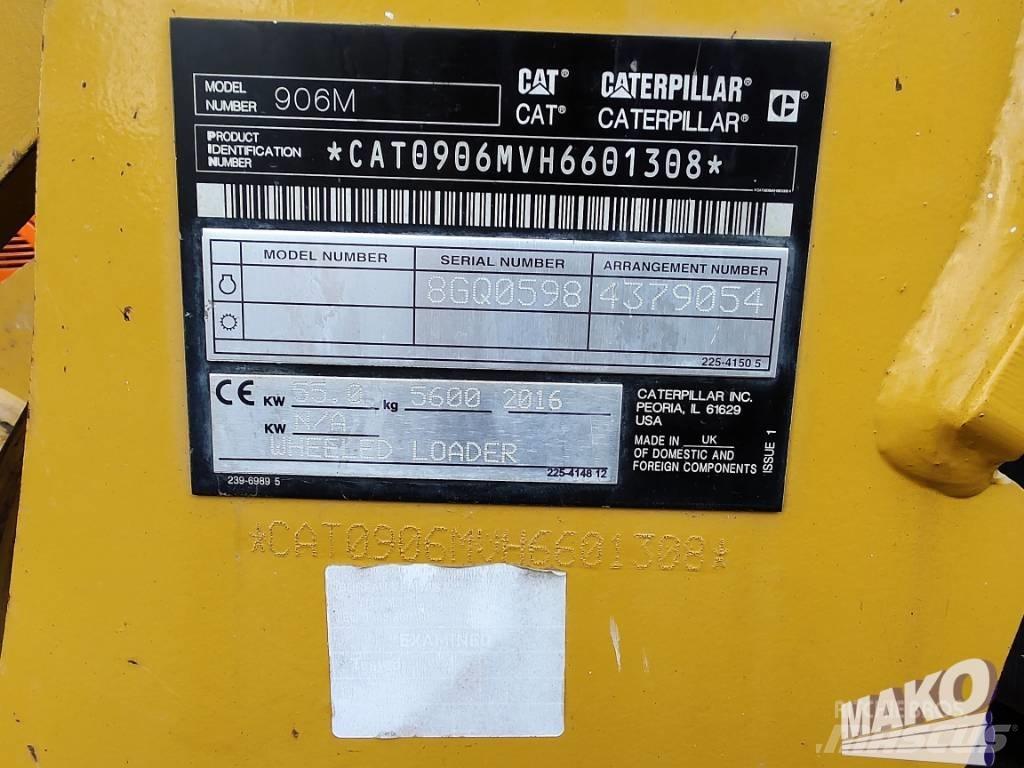 CAT 906 Naudoti ratiniai krautuvai