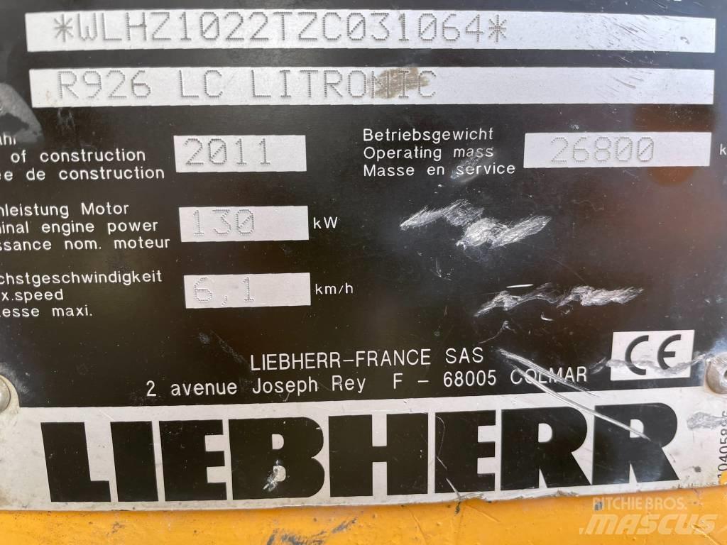 Liebherr R 926 LC Vikšriniai ekskavatoriai