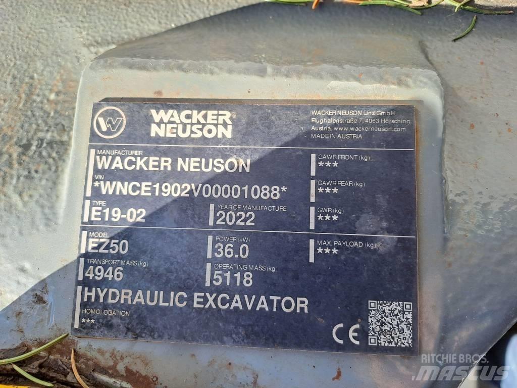 Wacker Neuson EZ50 Vikšriniai ekskavatoriai