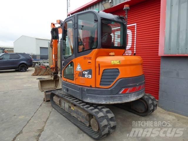 Doosan DX 63-3 Mini ekskavatoriai < 7 t