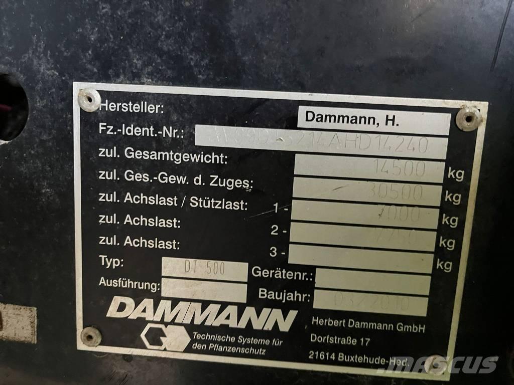 Dammann DT 500 Savaeigiai purkštuvai