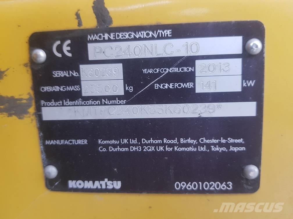 Komatsu PC240NLC-10 Vikšriniai ekskavatoriai