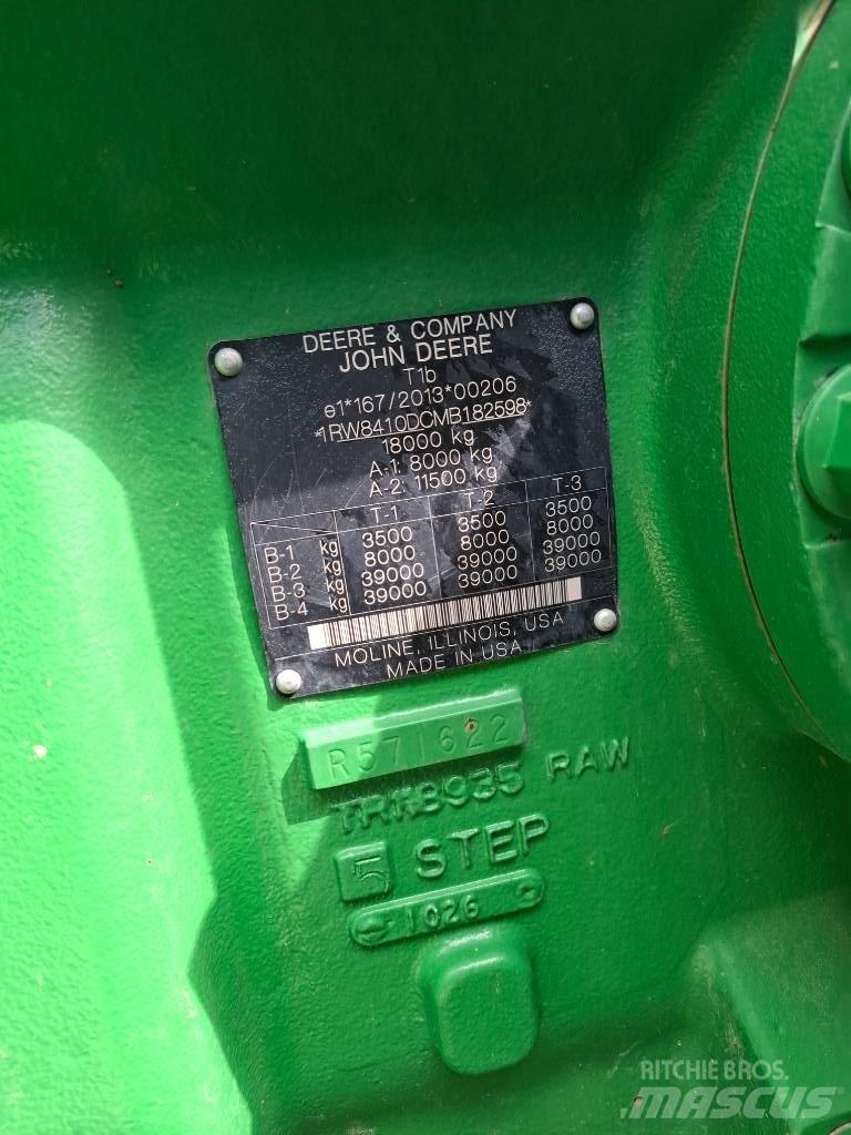 John Deere 8R410 Traktoriai