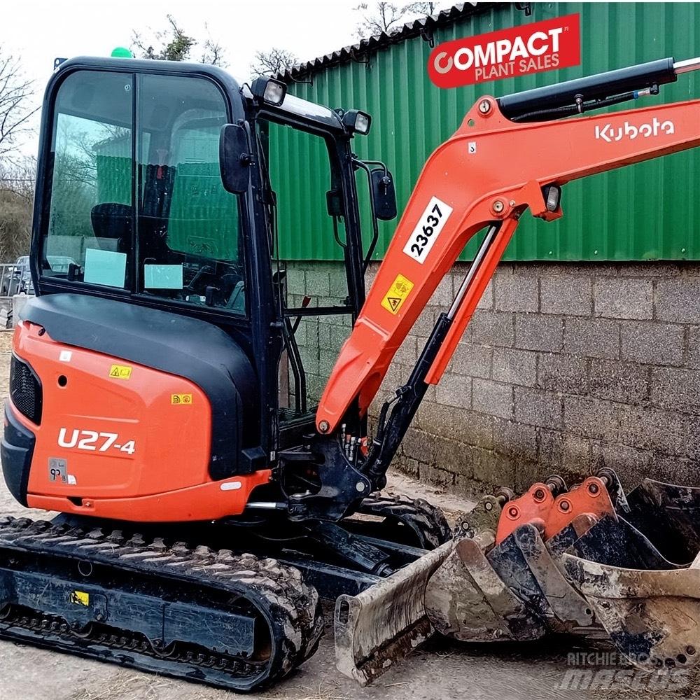 Kubota U 27-4 Mini ekskavatoriai < 7 t