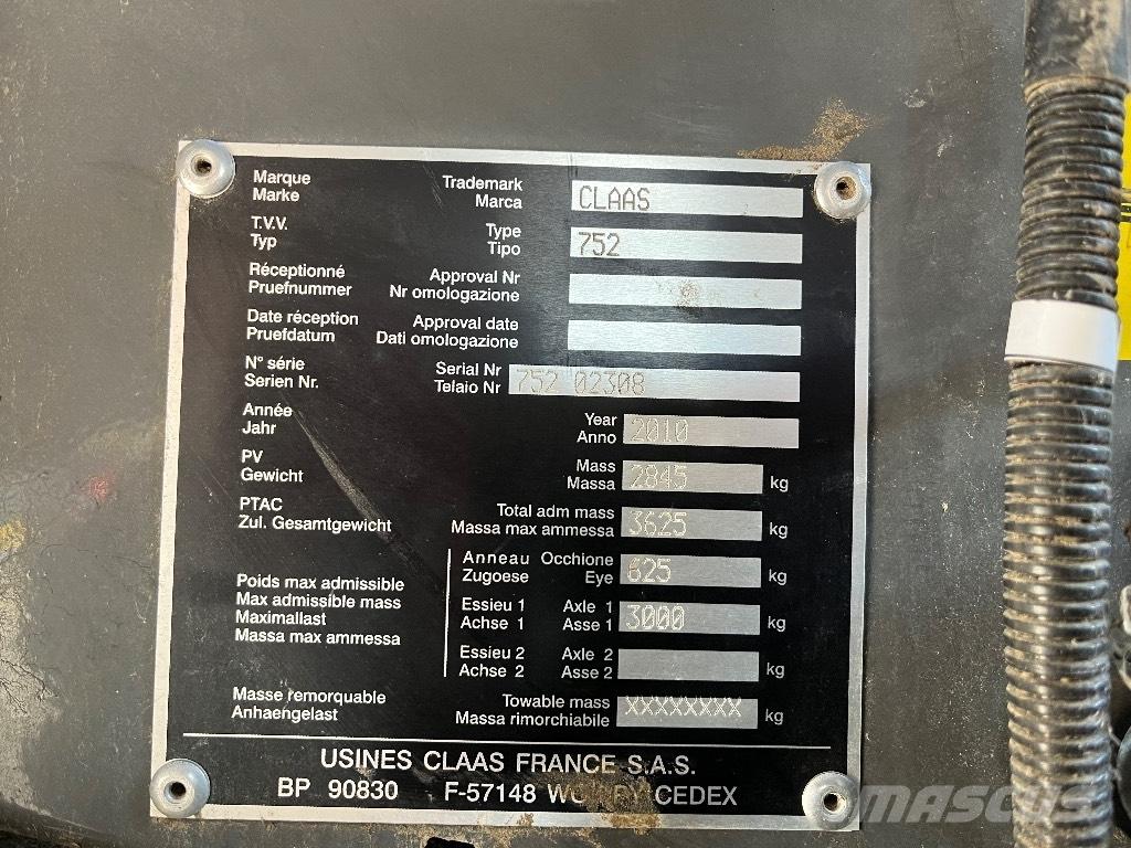 CLAAS Variant 380 Ritinių presai