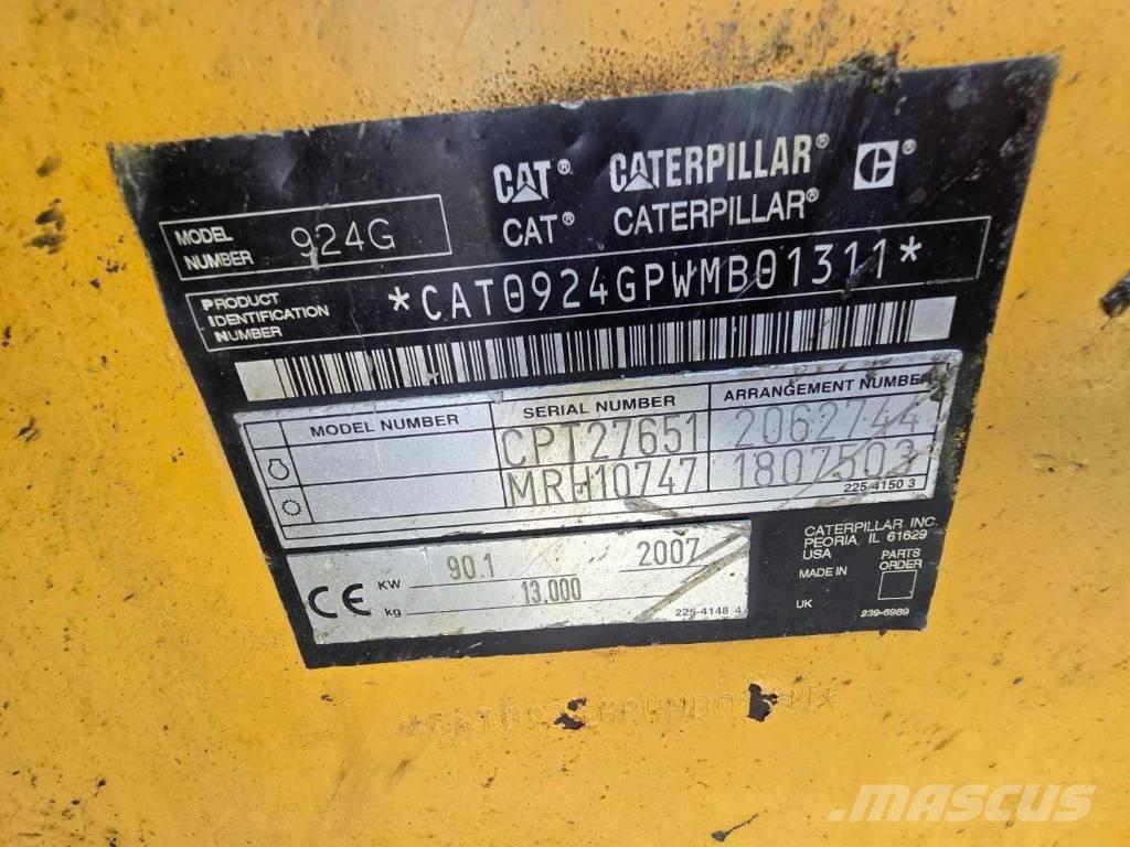 CAT 924 G Naudoti ratiniai krautuvai