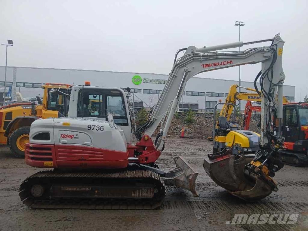 Takeuchi TB 290 Vidutinės galios ekskavatoriai 7-12 t