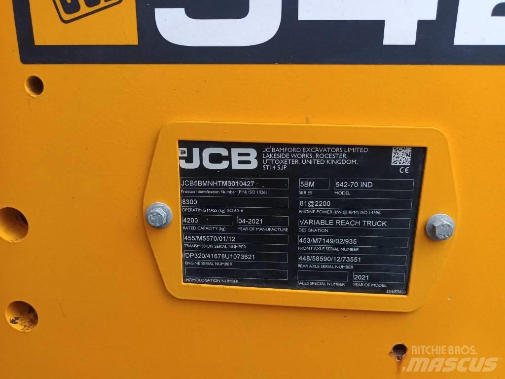JCB 542-70 IND Teleskopiniai ratiniai krautuvai