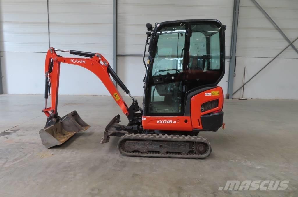 Kubota KX 018-4 Mini ekskavatoriai < 7 t