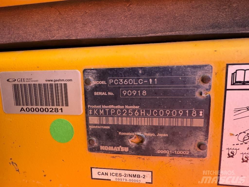 Komatsu PC360LC-11 Vikšriniai ekskavatoriai