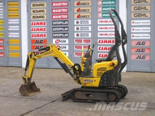 Yanmar SV 08-1A **684h** Krautuvai su šoniniu pasukimu