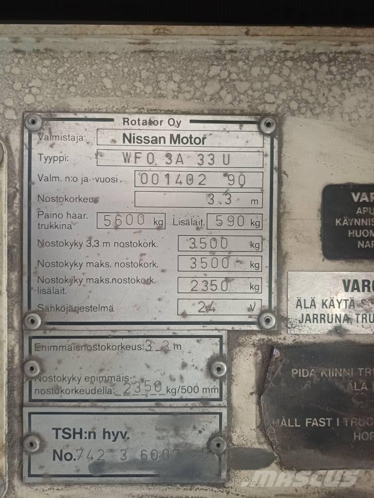 Nissan 33 U Dyzeliniai krautuvai