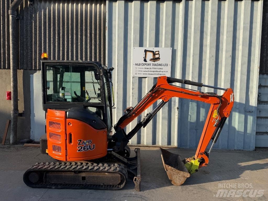 Hitachi ZX 26 Mini ekskavatoriai < 7 t