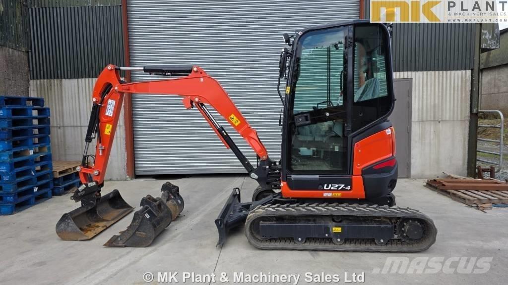 Kubota U 27-4 Mini ekskavatoriai < 7 t