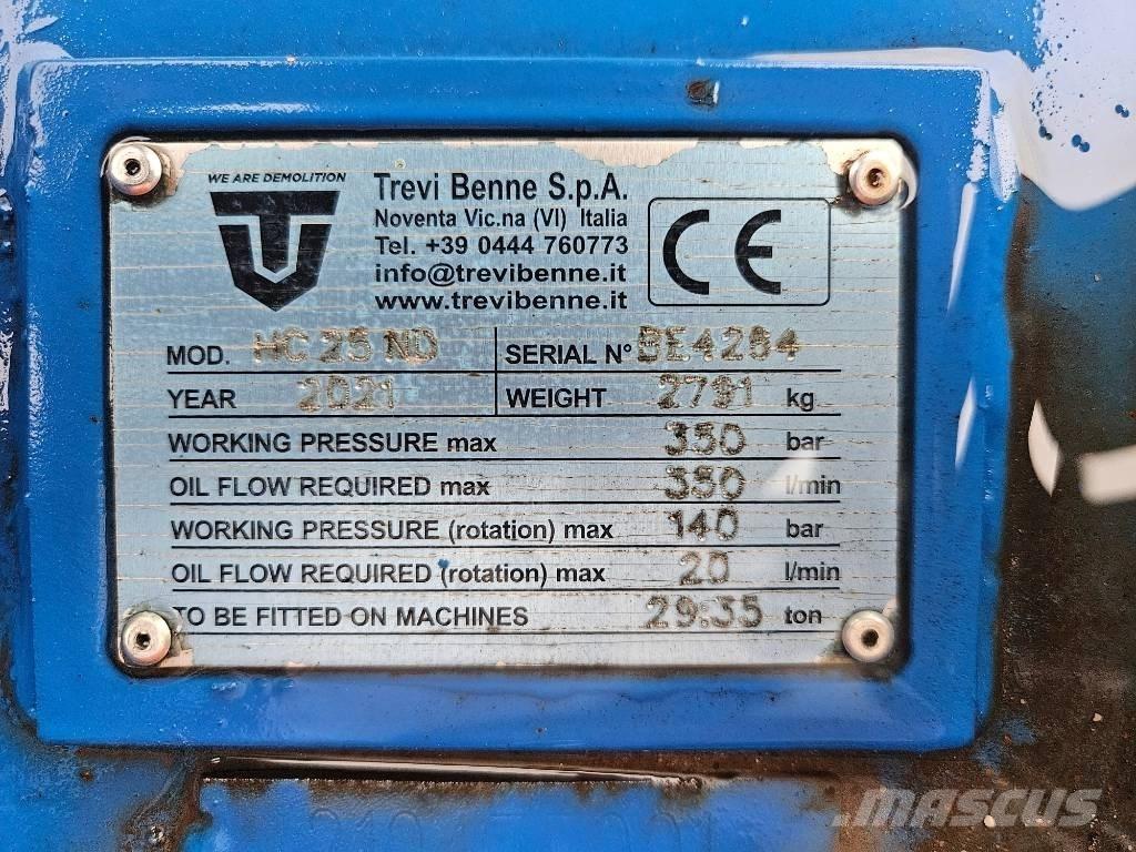 Trevibenne HC 25 ND Griovimo ekskavatoriai