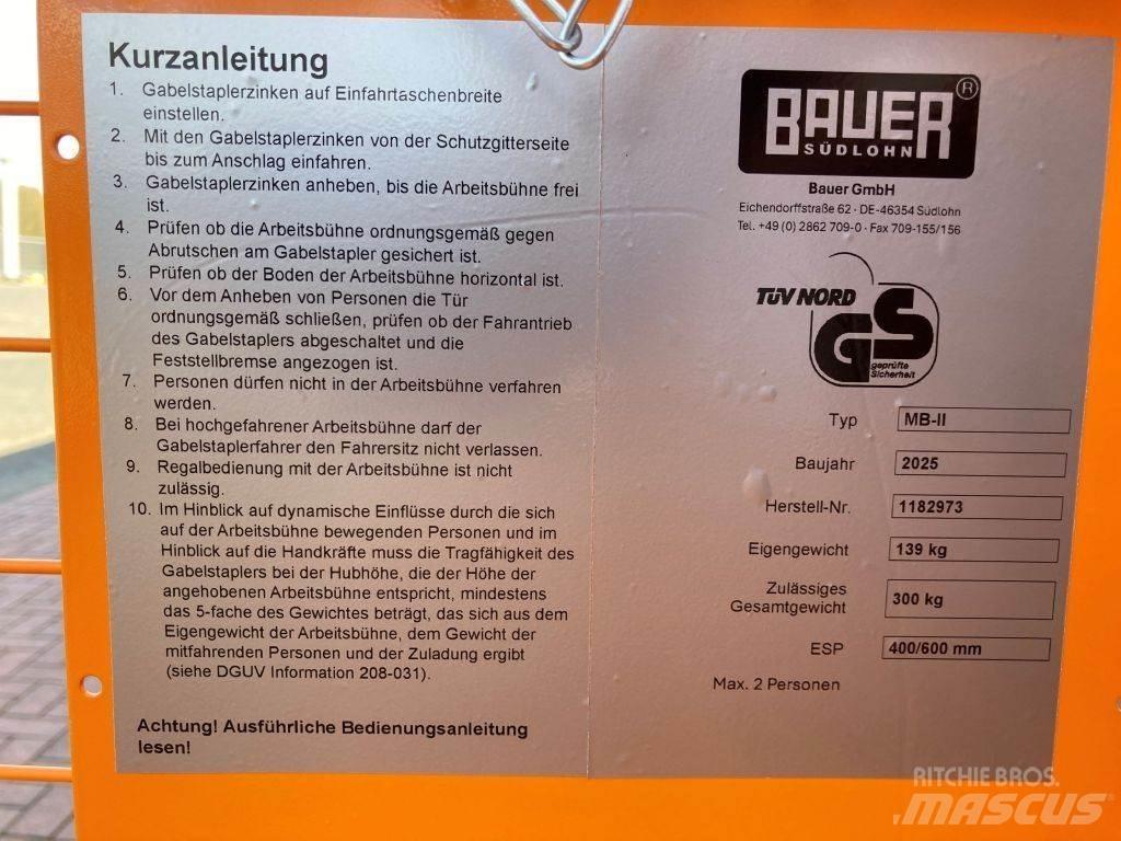 Bauer MB-II Krovimas/Kėlimas - Kita