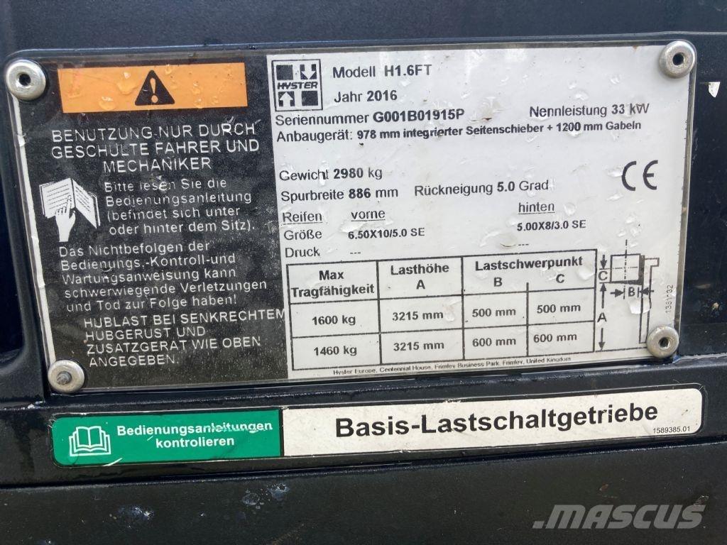 Hyster H 1.6 FT LPG (dujiniai) krautuvai
