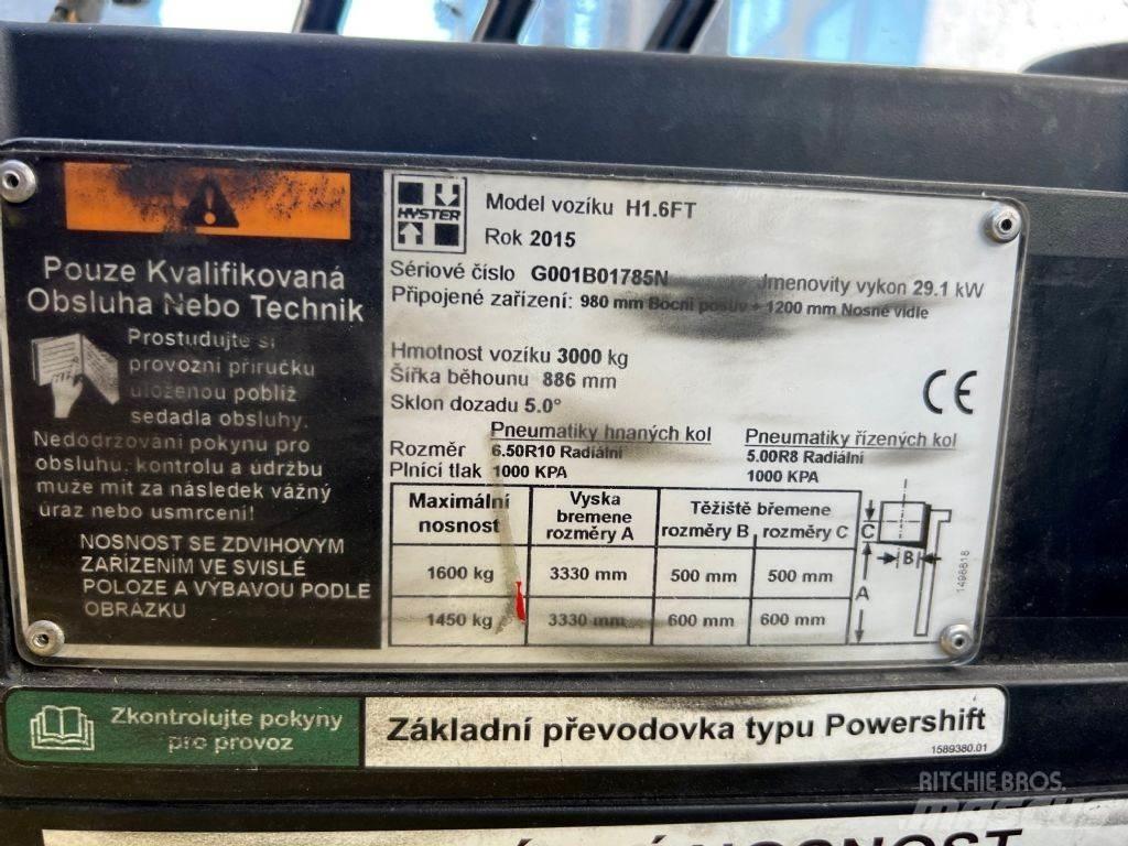 Hyster H 1.6 FT Dyzeliniai krautuvai
