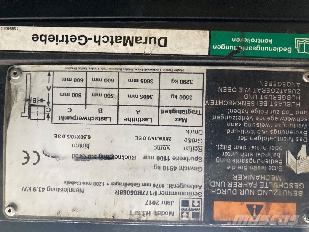 Hyster H3.5FT LPG (dujiniai) krautuvai