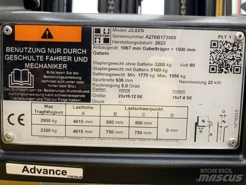 Hyster J 3.0 XN Elektriniai šakiniai krautuvai