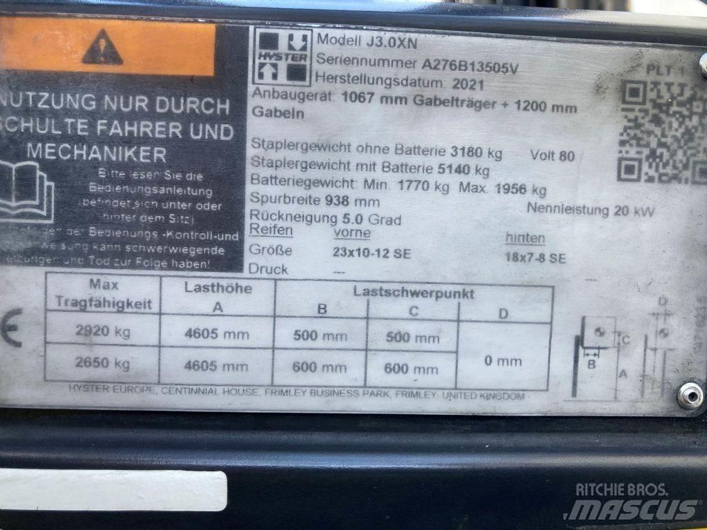 Hyster J 3.0 XN Elektriniai šakiniai krautuvai