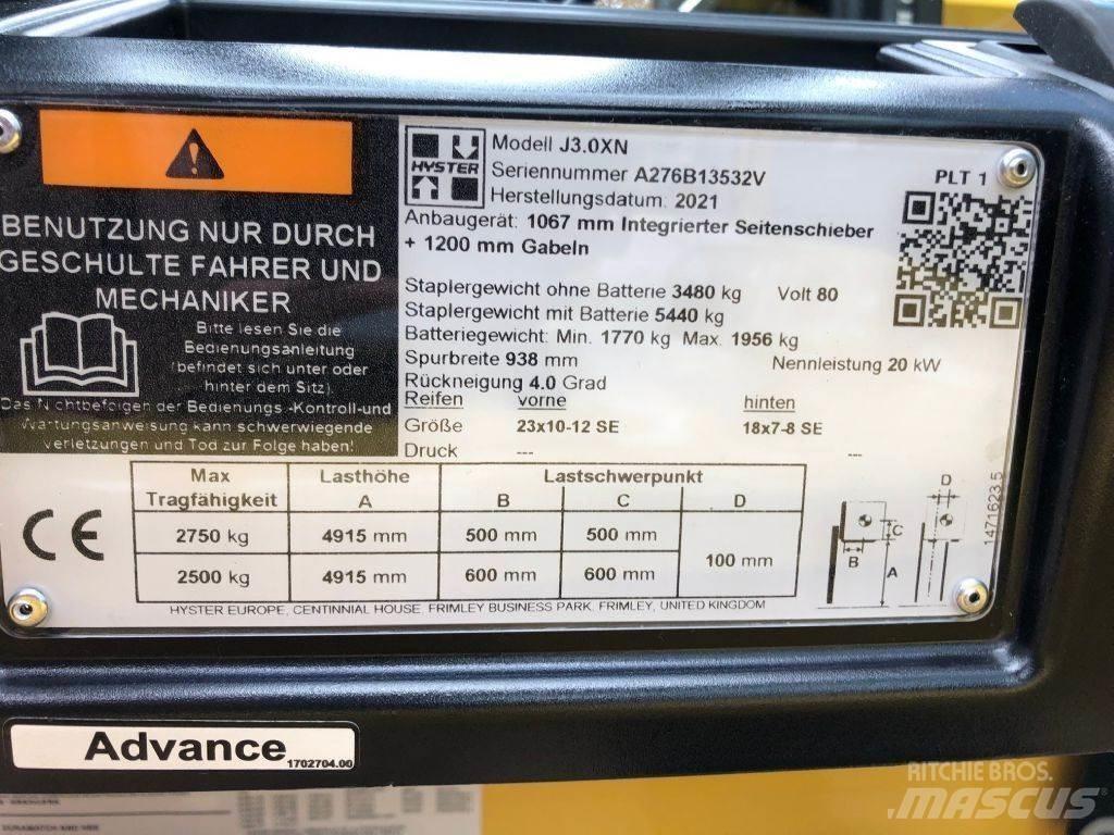 Hyster J 3.0 XN Elektriniai šakiniai krautuvai