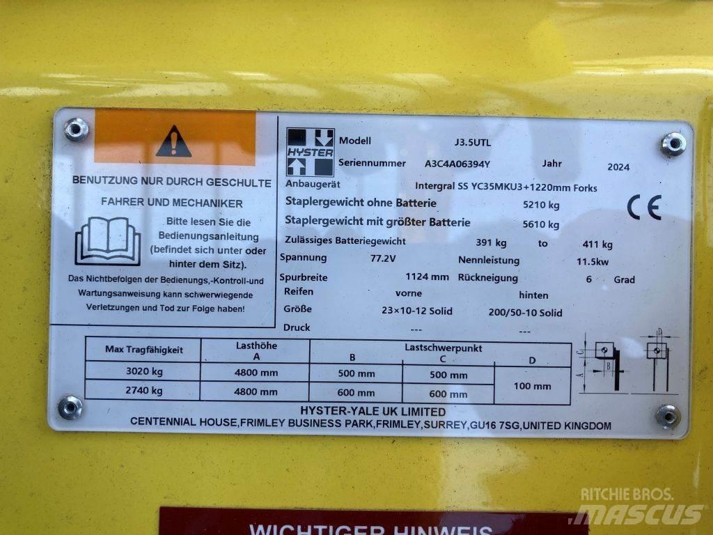 Hyster J 3.5 UTL Elektriniai šakiniai krautuvai