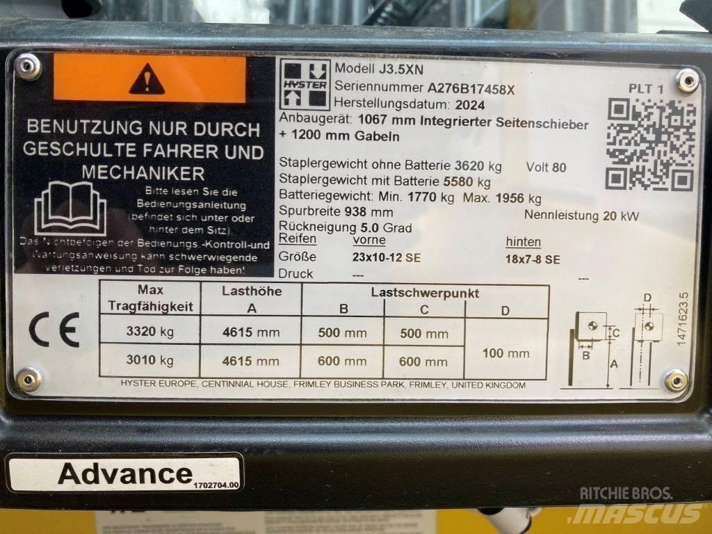 Hyster J 3.5 XN Elektriniai šakiniai krautuvai