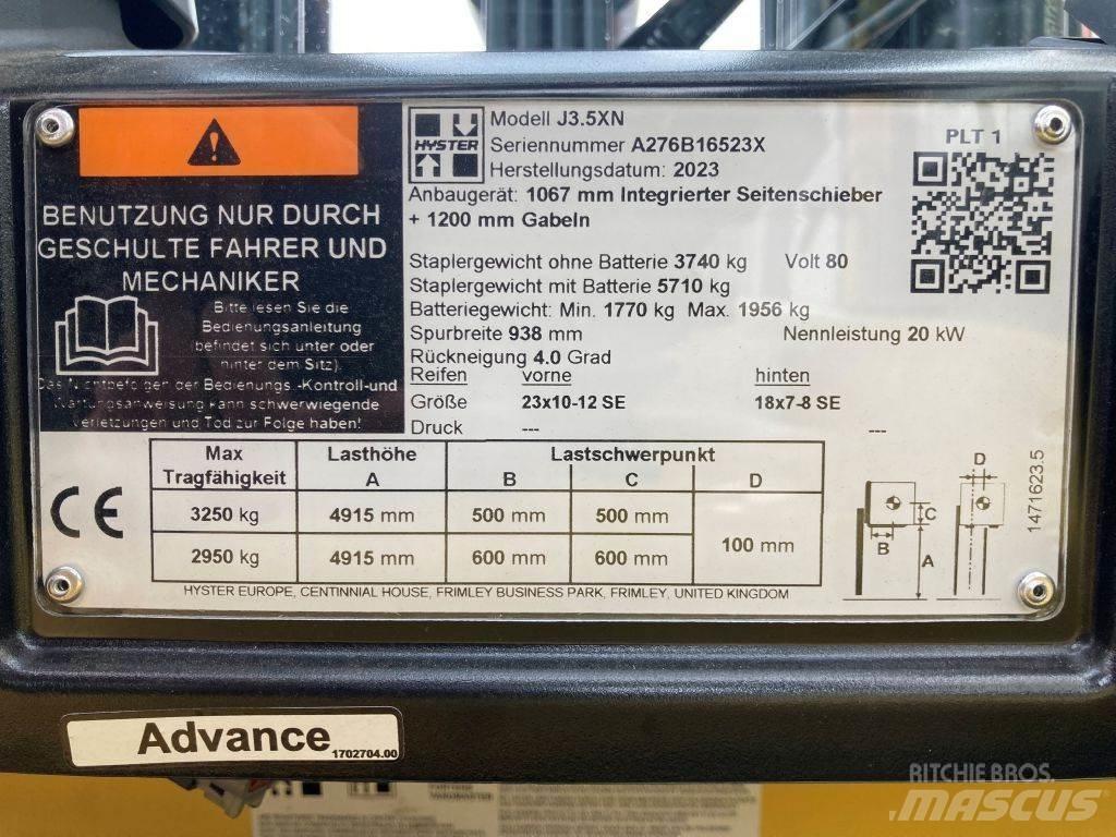 Hyster J 3.5 XN Elektriniai šakiniai krautuvai