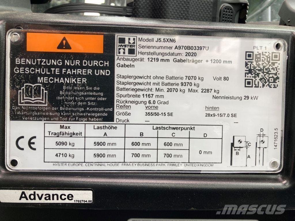 Hyster J 5.5 XN6 Elektriniai šakiniai krautuvai