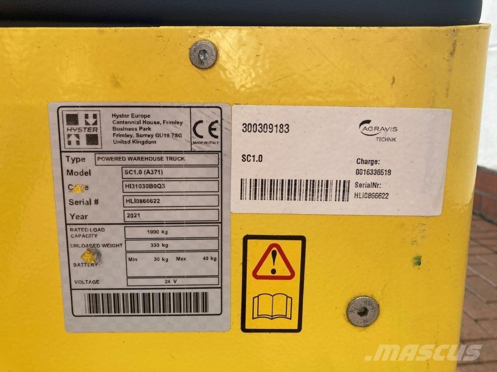 Hyster SC 1.0 Rankiniai vėžimėliai