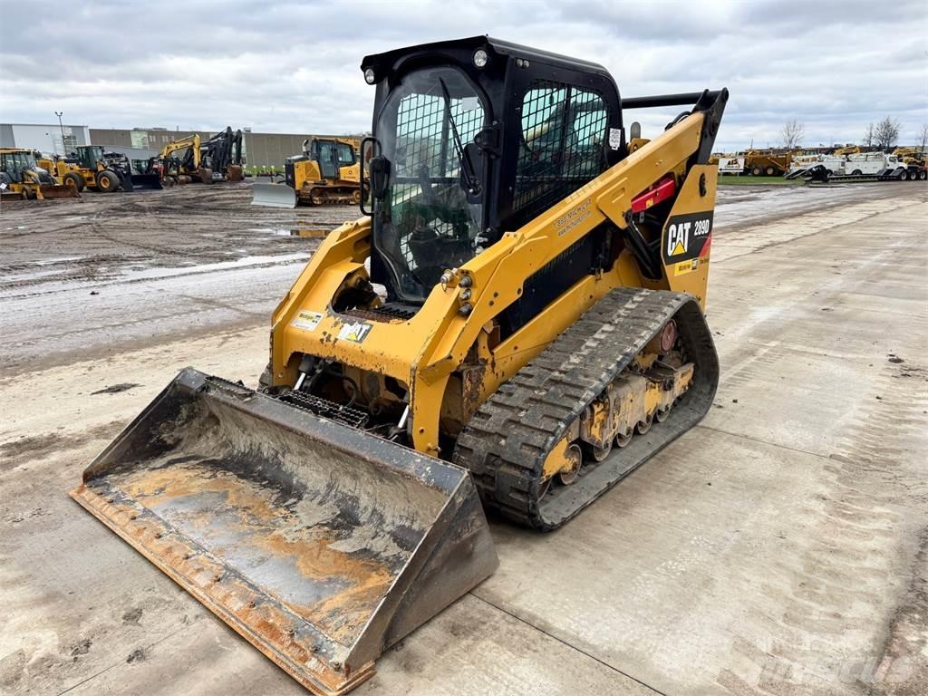 CAT 289D Krautuvai su šoniniu pasukimu