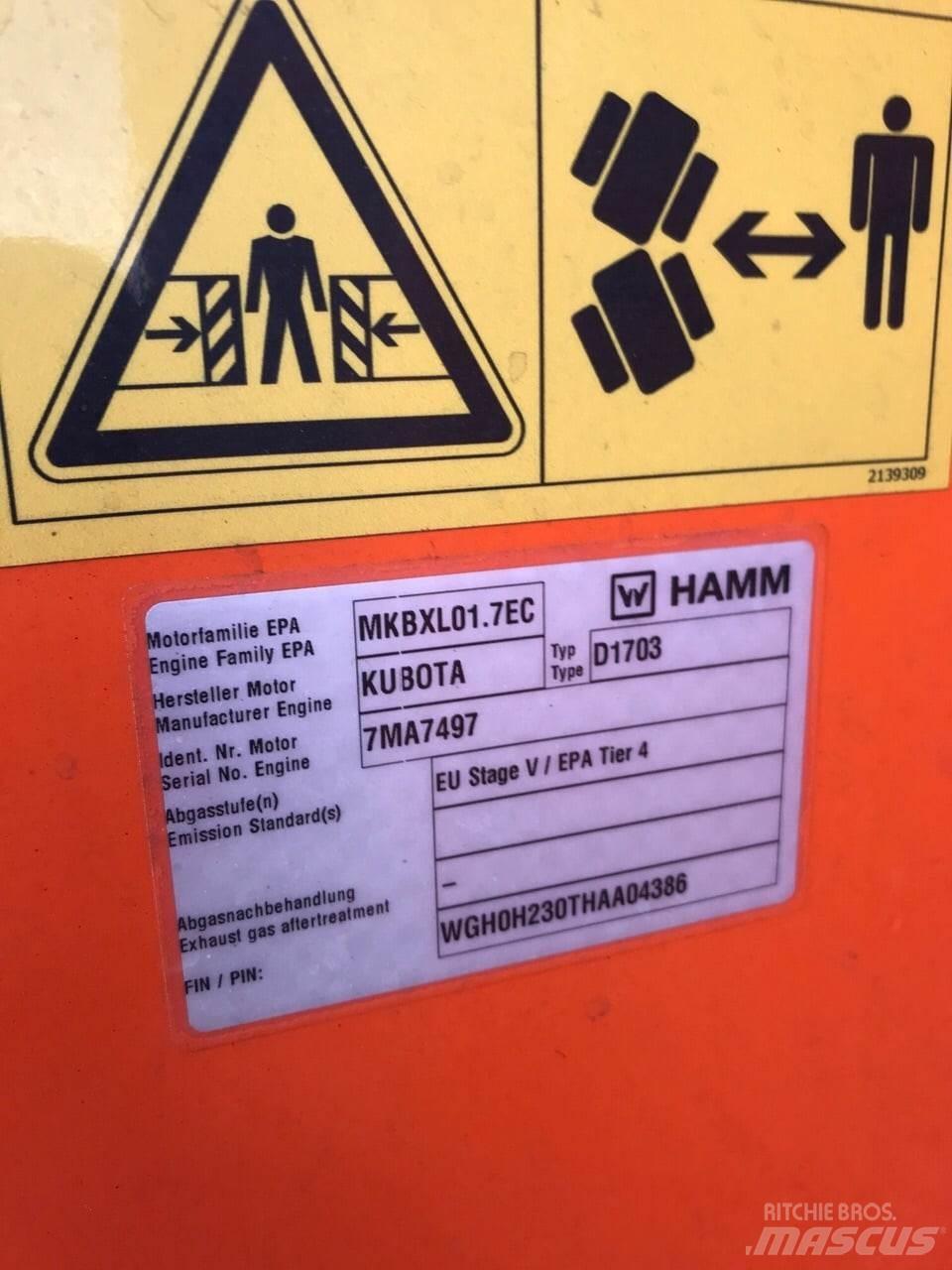 Hamm HD12VV Porinių būgnų volai