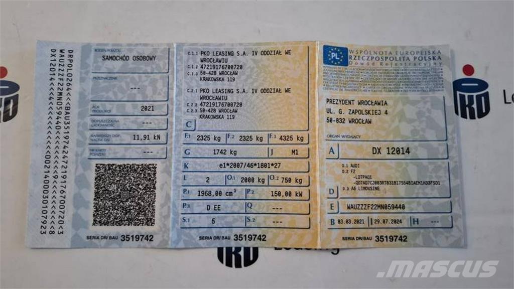 Audi A6 Lengvieji automobiliai