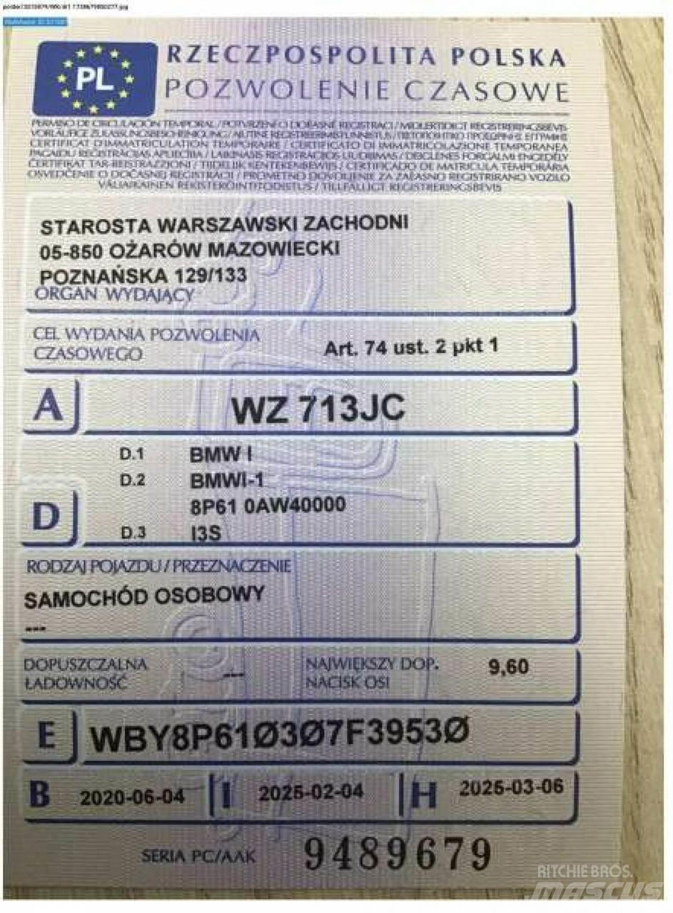 BMW i3 Lengvieji automobiliai
