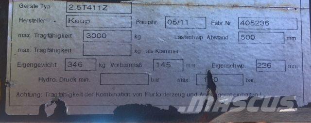 Kaup 2.5T411Z Krovimas/Kėlimas - Kita