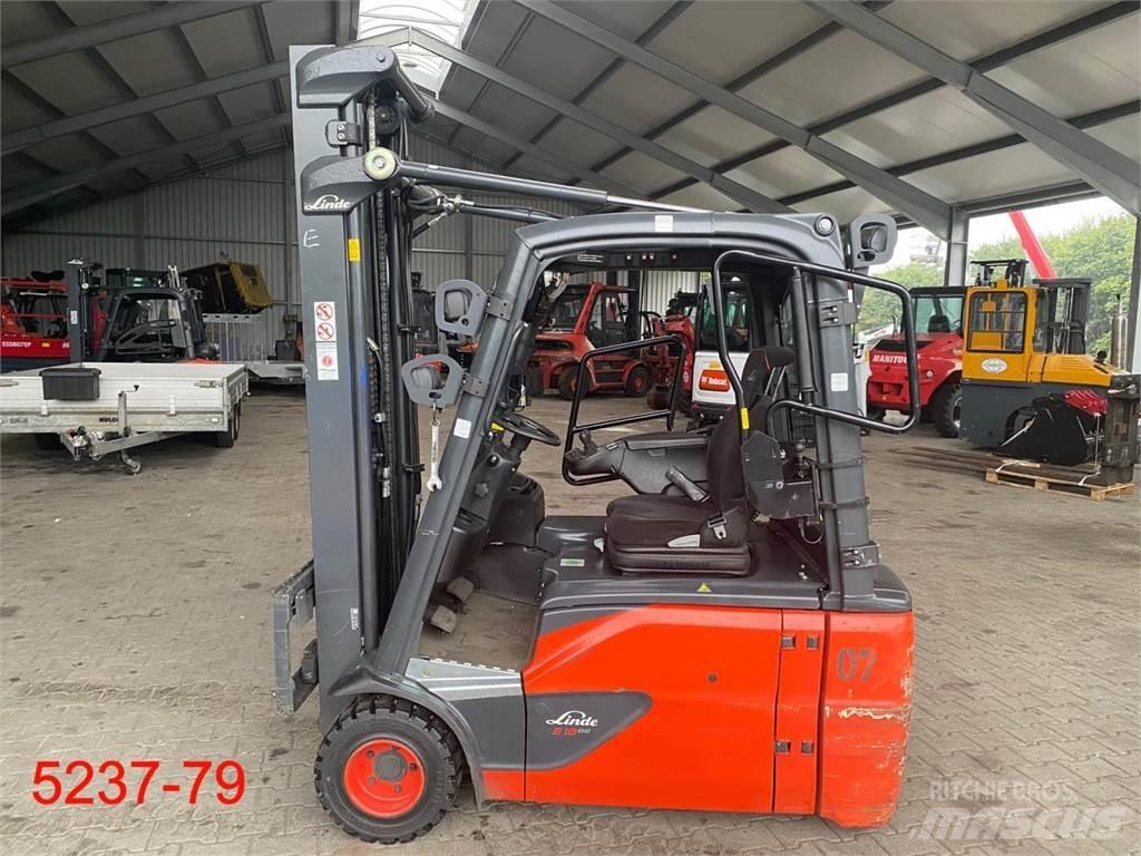 Linde E 18 L 02 EVO Elektriniai šakiniai krautuvai