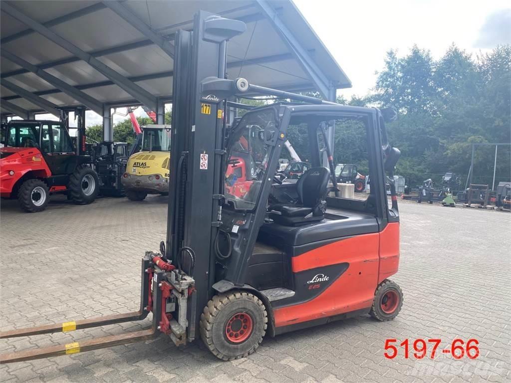Linde E 25 HL - 01 600 Elektriniai šakiniai krautuvai