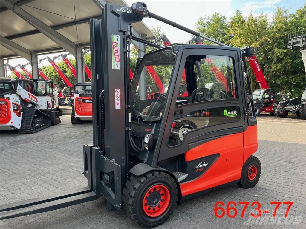 Linde E 50 HL Elektriniai šakiniai krautuvai